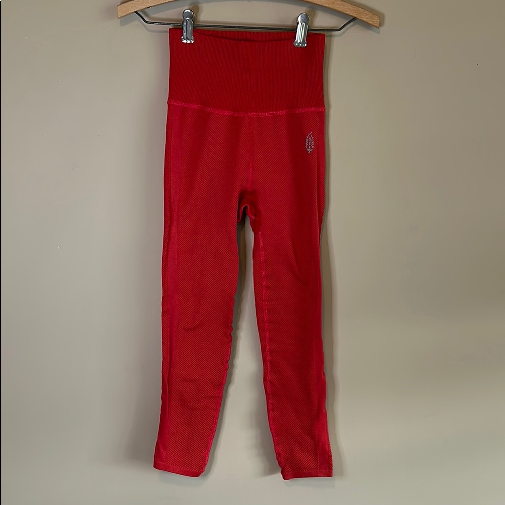 FP Movement Red High-Waisted Leggings